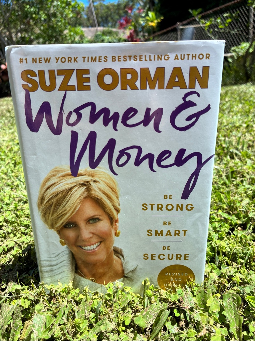 Suze Orman Women & Money Hardcover Book - White & Purple